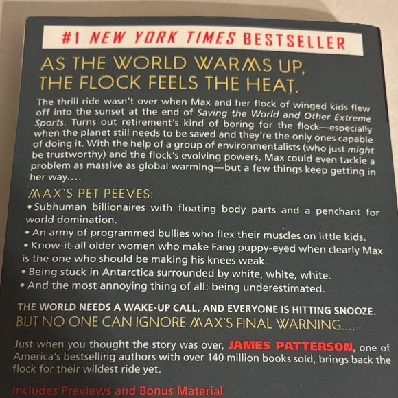 Maximum Ride: The Final Warning Book - Picture 2 of 2